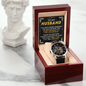 Gift for Husband, Thank You for your endless sacrifice to make our family feel loved, Men Openwork Watch for Him, Gifts for Men, Birthday Gifts for Boyfriend Husband, Fathers Day Gifts for Him Dad Son Grandpa