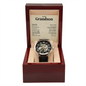 Stand Tall Even If You Fall Crafted Cross Openwork Watch Gift For Grandson From Grandpa, Grandson Wedding Gift, Gift From Grandfather To Grandson, Christmas Gift Idea for Grandson From Grandmother or Grandparents