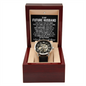 To My Future Husband Openwork Watch, Gift For Him, Gift for Man, Men's Gift, Romantic Gift, Unique Husband Gifts Idea, Gift for Husband, Watches for Men, Fiance Anniversary Wedding Gift, Christmas Birthday Gift for Fiance