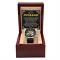 Gift for Husband, Thank You for your endless sacrifice to make our family feel loved, Men Openwork Watch for Him, Gifts for Men, Birthday Gifts for Boyfriend Husband, Fathers Day Gifts for Him Dad Son Grandpa
