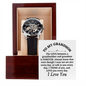 Grandson Openwork Watch Gifts From Grandparents, Birthday Anniversary Jewelry Gifts for Grandson from Grandma or Grandpa, Gift for Him, Best Birthday, Christmas Gift Idea for Grandson From Grandmother or Grandparents
