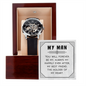 My Man You Will Forever Be My, Anniversary Gift for Husband, Boyfriend, for Fiancé, Valentine's Day for Him Christmas Wedding Day, Openwork Watch Gifts For Him Husband from Wife