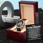 To My Future Husband Openwork Watch, Gift For Him, Gift for Man, Men's Gift, Romantic Gift, Unique Husband Gifts Idea, Gift for Husband, Watches for Men, Fiance Anniversary Wedding Gift, Christmas Birthday Gift for Fiance