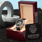 To My Future Husband Openwork Watch With Message Card, Husband Gift From Wife, Necklace For Husband, Romantic Gift, Unique Husband Gifts, Gift For Husband Birthday Christmas Wedding Day, Men Anniversary Necklace