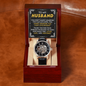 Gift for Husband, Thank You for your endless sacrifice to make our family feel loved, Men Openwork Watch for Him, Gifts for Men, Birthday Gifts for Boyfriend Husband, Fathers Day Gifts for Him Dad Son Grandpa