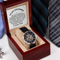 Grandson Openwork Watch Gifts From Grandparents, Birthday Anniversary Jewelry Gifts for Grandson from Grandma or Grandpa, Gift for Him, Best Birthday, Christmas Gift Idea for Grandson From Grandmother or Grandparents