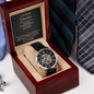 To My Badass Grandson Openwork Watch, "You Cannot Withstand The Strom Whisper Back I am The Strom" Love Grandpa, Christmas Gift From Grandfather, Gift From Grandpa To Grandson, Motivational Encouragement Watch Gifts Idea