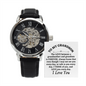 Grandson Openwork Watch Gifts From Grandparents, Birthday Anniversary Jewelry Gifts for Grandson from Grandma or Grandpa, Gift for Him, Best Birthday, Christmas Gift Idea for Grandson From Grandmother or Grandparents