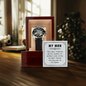 My Man You Will Forever Be My, Anniversary Gift for Husband, Boyfriend, for Fiancé, Valentine's Day for Him Christmas Wedding Day, Openwork Watch Gifts For Him Husband from Wife