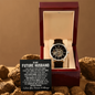 To My Future Husband Openwork Watch, Gift For Him, Gift for Man, Men's Gift, Romantic Gift, Unique Husband Gifts Idea, Gift for Husband, Watches for Men, Fiance Anniversary Wedding Gift, Christmas Birthday Gift for Fiance
