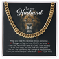 To My Husband Love Your Wife, Cuban Link Chain, Meaningful Gift for Him, Romantic Gift for Boyfriend, Gifts For Him, Gift for Husband, Cuban Link Chain Necklace, Gifts For Men, Men Necklace Jewelry For Birthday Christmas Valentines Day