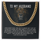 To My Husband Necklace With Message Card, Husband Gift From Wife, Necklace For Husband, Romantic Gift, Unique Husband Gifts, Gift For Husband Birthday Christmas Wedding Day, Chain For Him Husband, Men Anniversary Necklace Husband