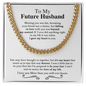 To My Future Husband Necklace With Message Card, Husband Gift From Wife, Necklace For Husband, Gift For Husband Birthday Christmas Wedding Day, Gift For Him, Gift for Man, Men's Gift