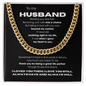 To My Man Necklace, Boyfriend Valentines Day Gift, Mens Cuban Chain Necklace for Fiance, Men Necklaces for Him, Gift For Boyfriend, Husband Gift, Husband Necklace, Boyfriend Necklace, Boyfriend Jewelry, Anniversary Birthday Christmas Jewelry for Men