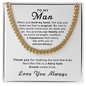 Gift For My Man, Make Me Feel Magical, Gifts For Him Husband Sentimental Gifts From Wife, To My Husband Birthday Gift Ideas Cuban Link Chain, Gifts For Men, Men Necklace Jewelry For Birthday Christmas Valentines Day