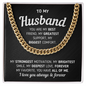 Gift For Husband You Are My Best Friend Necklace, Gift For Him, Gift for Man, Men's Gift, Gift for Husband, Cuban Link Chain for Men, Fathers Day Gifts for Him Dad Son Grandpa Step Dad Uncle