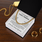 To My Handsome Future Husband, Cuban Link Chain Engagement Gift Ideas, Birthday Gift, Valentine's Day Gift, Christmas Gifts Idea, Romantic Gift, Unique Husband Gifts