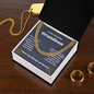 Thoughtful and Unique Gifts for Your Grandson from Grandma Cuban Chain With Message Card And Gift Box, Grandson Gifts From Grandma, Grandson Birthday, Christmas Gifts From Grandmother Present For Grandson From Grandparents