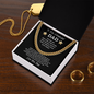 To My Wonderful Dad, First Man I Ever Loved, Cuban Link Chain Gift For Father, Dad, Pops, Daddy, Step Dad, Necklace Cuban For Dad Fathers Day Christmas Birthday, Necklace Gifts For Dad
