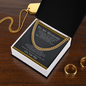 To My Husband Love Your Wife, Husband Necklace from Wife, Necklace for Boyfriend, Mens Cuban Chain Necklace for Fiance, Men Necklaces for Him, Gifts for Men, Birthday Gifts for Boyfriend Husband, Jewelry For Birthday Christmas Valentines Day