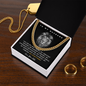 To My Husband Necklace With Message Card, Husband Gift From Wife, Necklace For Husband, Gift For Husband Birthday Christmas Wedding Day, Chain For Him Husband, Men Anniversary Necklace Husband