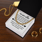 To My Dad Love Your Little Girl, I Love You Moon And Back, Daddy Necklace For Father's Day, Dad Necklace For Men, Necklace Cuban For Dad Fathers Day Christmas Birthday, Necklace Gifts For Papa
