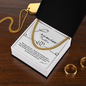 Promise Necklace, Cuban Chain For Men, Gift From Girlfriend, Anniversary Gift for Husband, Boyfriend, for Fiancé, Valentine's Day for Him Christmas Wedding Day, Chain For Him Husband from Wife