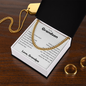 To My Grandson Cuban Chain Necklace, Gift For Grandson, Grandson Gifts From Grandparents, Grandson Gifts From Grandpa, Grandson Birthday Cards For Men, Grandson Christmas Gift From Grandfather