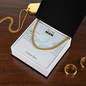 To My Man Cuban Chain Necklace, Husband Necklace from Wife, Necklace for Boyfriend, Mens Cuban Chain Necklace for Fiance, Men Necklaces for Him, Gifts for Men, Birthday Gifts for Boyfriend Husband, Fathers Day Gifts for Him Dad Son Grandpa Step Dad Uncle