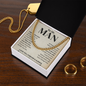 To My Man I Love You Forever & Always, I Believe That God Sent You, Cuban Link Chain Necklace, Gifts For Men, Men Necklace Jewelry For Birthday Christmas Valentines Day, Gifts For Him