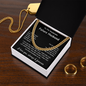 To My Future Husband, Cuban Link Chain Necklace, Engagement Gift, Birthday Gifts, Valentine's Day Gift, Christmas Gift Ideas, Romantic Gift, Unique Husband Gifts