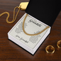 Grandson Birthday Gifts From Grandpa, To My Grandson Necklace From Grandparents, Cuban Link Chain with Message Card and Gift Box, Grandparents to Grandson Gifts, Grandson Christmas Gift Ideas, Birthday Gifts From Grandfather