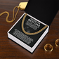 To My Dad Necklace, Gifts For Dad Who Loves Fishing, Hooked The Best Dad Fishing Lover Gifts Ideas, Fathers Day Cuban Link Chain Gift