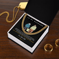 To My Husband Necklace With Message Card, Love Your Wife, Christmas Anniversary Birthday Jewelry for Dad Son Brother Boyfriend Husband, Romantic Gift, Unique Husband Gifts, Valentine's Day Necklace Birthday Gifts for Husband