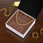 Gift for Soulmate, Miles Between Us Cuban Link Chain, Anniversary Gift for Husband, for Boyfriend, for Fiancé, Valentine's Day for Him, Birthday Christmas Jewelry for Men, Cuban Link Chain for Men, Fathers Day Gifts for Him Dad Son Grandpa Step Dad
