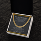 To My Husband Love Your Wife, Husband Necklace from Wife, Necklace for Boyfriend, Mens Cuban Chain Necklace for Fiance, Men Necklaces for Him, Gifts for Men, Birthday Gifts for Boyfriend Husband, Jewelry For Birthday Christmas Valentines Day