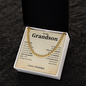 Grandson Wedding Gift, Gift From Grandfather To Grandson, Stand Tall Even If You Fall Crafted Cross Necklace Gift For Grandson From Grandpa, Christmas Gift Idea for Grandson From Grandmother or Grandparents