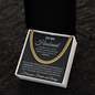 To my Husband, I Love Y ou Forever And Always, I choose you to live my life with, Cuban Link Chain Necklace, Gifts For Men, Men Necklace Jewelry For Birthday Christmas Valentines Day, Gifts For Him