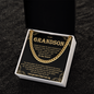 To My Grandson Necklace Birthday Gifts From Grandma Present For Grandson From Grandmother Grandparents Cuban Link Chain with Message Card and Gift Box, Gift From Grandpa To Grandson, Inspirational Pendant Christmas Gift Ideas, Love You More That I Can Say
