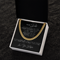 To My Dad Love Your Daughter, Jewelry For Daddy, I Can Conquer The World, Cuban Link Chain Gift For Father From Daughter, Dad, Pops, Daddy, Step Dad, Necklace Cuban For Dad Fathers Day Christmas Birthday