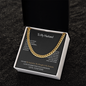 To My Husband Love Your Wife, loving you is a wonderful way to spend a lifetime, Anniversary Gift for Husband, Boyfriend, for Fiancé, Valentine's Day for Him Christmas Wedding Day, Cuban Chain For Men Gifts For Him Husband from Wifey