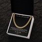 To My Husband Necklace With Message Card, Meaningful Gift for Him, Romantic Gift for Boyfriend, I Love My Husband, Unique Husband Gifts, Gift For Husband Birthday Christmas Wedding Day, Chain For Him Husband from Wife