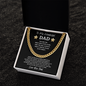 To My Wonderful Dad, First Man I Ever Loved, Cuban Link Chain Gift For Father, Dad, Pops, Daddy, Step Dad, Necklace Cuban For Dad Fathers Day Christmas Birthday, Necklace Gifts For Dad