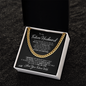 Gift for Future Husband I Can't Live Without You Necklace With Message Card, Love Your Wife, Christmas Anniversary Birthday Jewelry for Dad Son Brother Boyfriend Husband, Romantic Gift, Unique Husband Gifts Love Your Future Wife