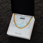 To My Man Cuban Chain Necklace, Husband Necklace from Wife, Necklace for Boyfriend, Mens Cuban Chain Necklace for Fiance, Men Necklaces for Him, Gifts for Men, Birthday Gifts for Boyfriend Husband, Fathers Day Gifts for Him Dad Son Grandpa Step Dad Uncle
