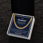 To My Husband, I Love You To The Moon And Back, Cuban Link Chain, Anniversary Gift for Husband, Boyfriend, for Fiancé, Valentine's Day for Him Christmas Wedding Day, Gifts For Him Husband from Wife, Gift for Man, Men's Gift