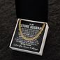 To My Future Husband Necklace With Message Card, Love Your Wife, Christmas Anniversary Birthday Jewelry for Dad Son Brother Boyfriend Husband, Romantic Gift, Unique Husband Gifts