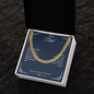 To My Dad I Love You Always & Forever, Cuban Link Chain Gift For Father From Daughter Or Son, Dad, Pops, Daddy, Step Dad, Necklace Cuban For Dad Fathers Day Christmas Birthday