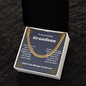 Thoughtful and Unique Gifts for Your Grandson from Grandma Cuban Chain With Message Card And Gift Box, Grandson Gifts From Grandma, Grandson Birthday, Christmas Gifts From Grandmother Present For Grandson From Grandparents