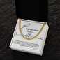 Promise Necklace, Cuban Chain For Men, Gift From Girlfriend, Anniversary Gift for Husband, Boyfriend, for Fiancé, Valentine's Day for Him Christmas Wedding Day, Chain For Him Husband from Wife